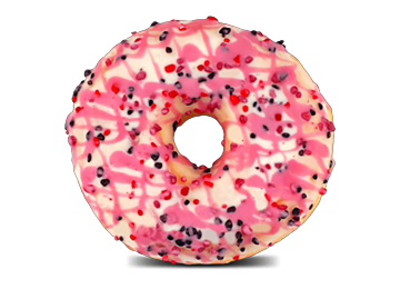 Raspberry-Cheesecake Donut