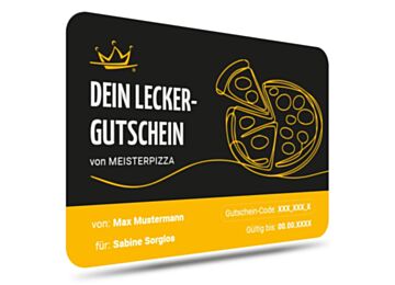 Wertgutschein Meisterpizza klassisch