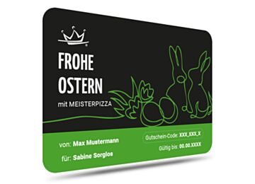 Geschenkgutschein Meisterpizza Ostern